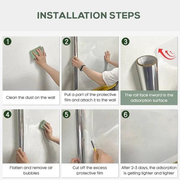 Buy 1 Get 1 Free Clear Kitchen Sticker, Waterproof Cupboard Sticker for Home Oil Proof Wallpaper