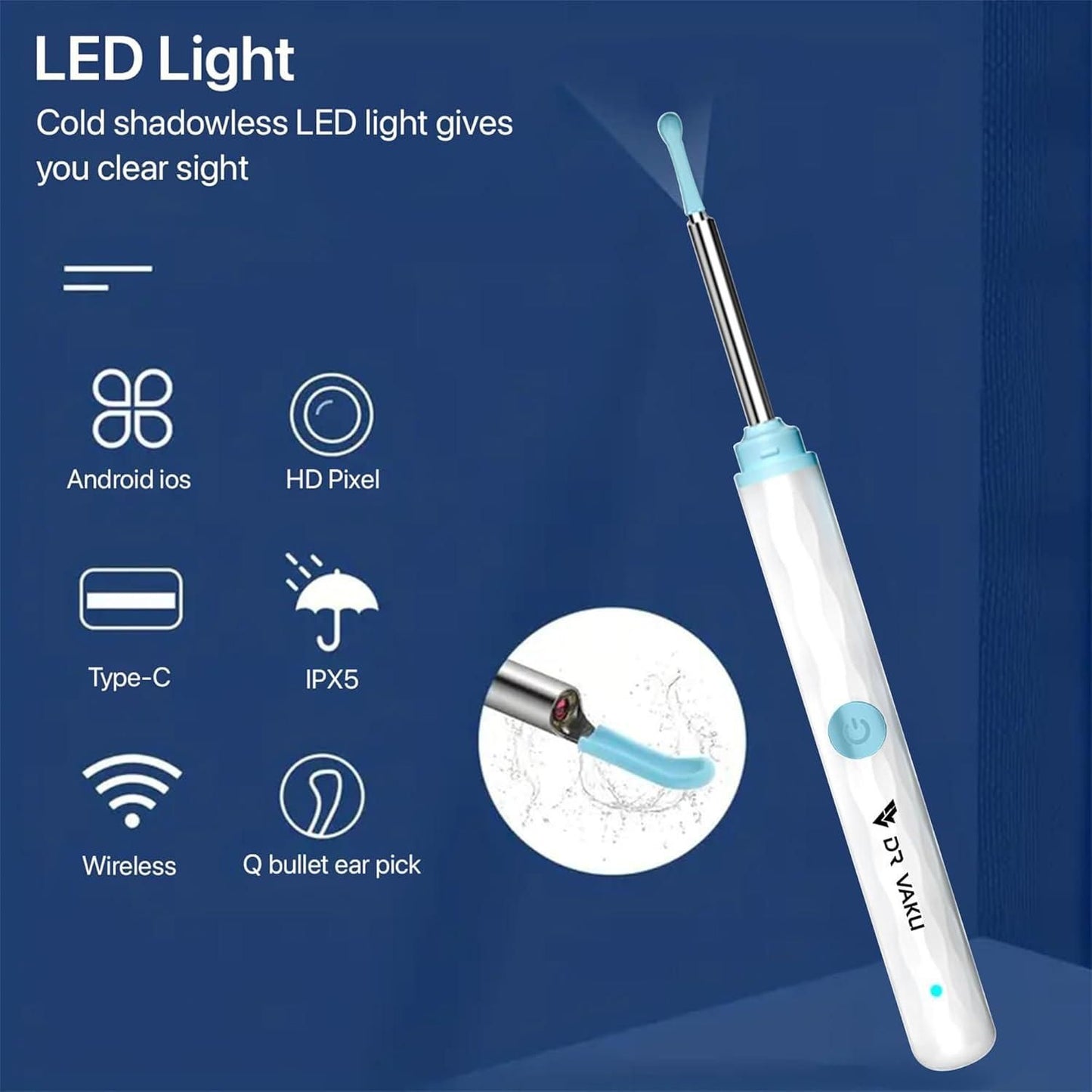 Premium Smart Video Ear Wax Cleaner™ –- Safe & Painless Ear Care with HD Camera