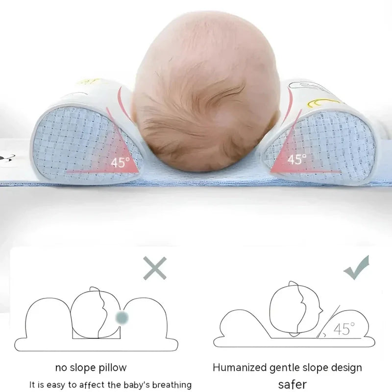 Zero hight care baby support Pillow with Side Support – Baby Head Shaping Pillow