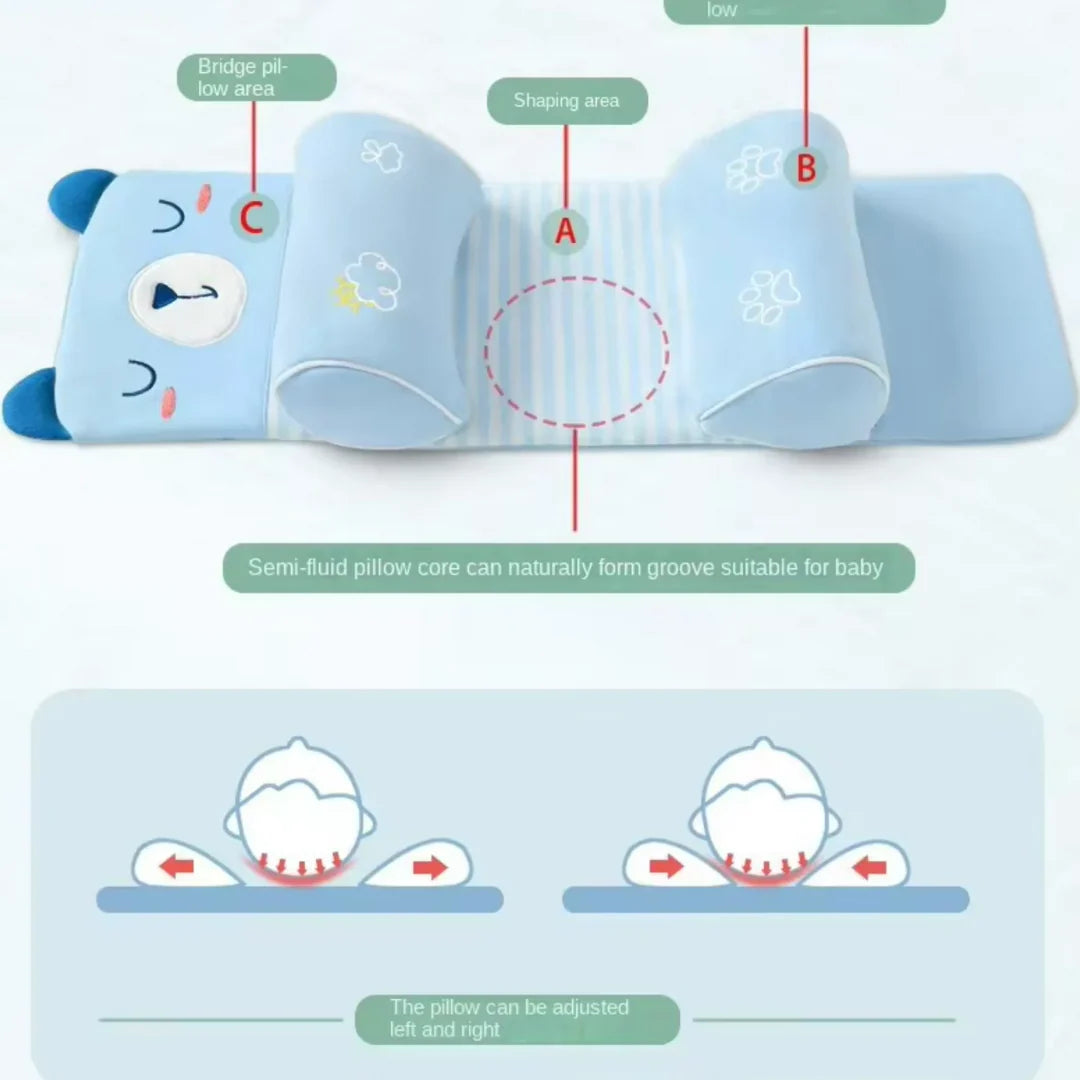 Zero hight care baby support Pillow with Side Support – Baby Head Shaping Pillow