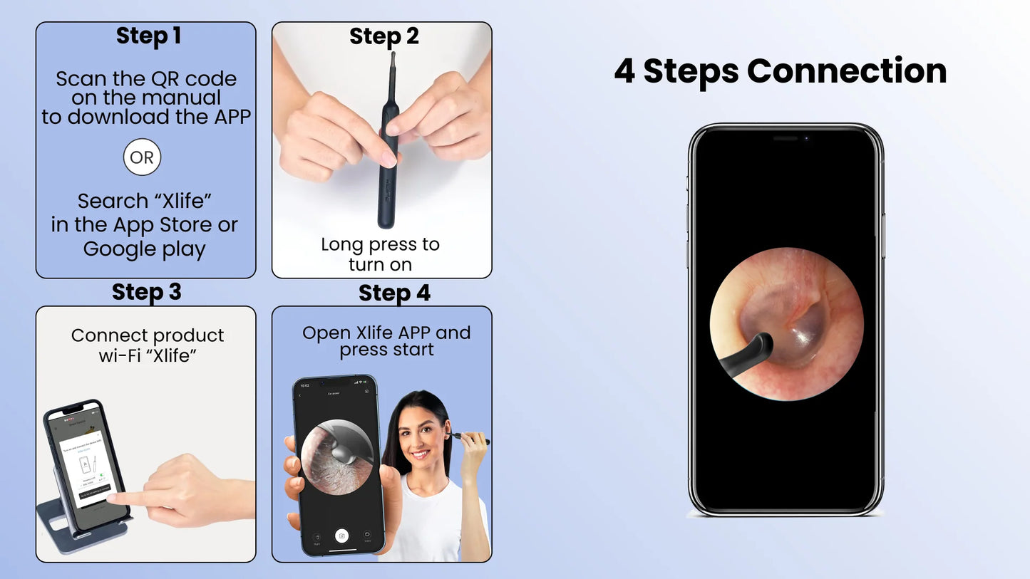 Premium Smart Video Ear Wax Cleaner™ – 100% Safe & Painless Ear Care with HD Camera